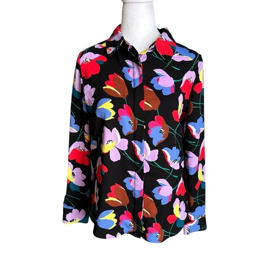 Halogen Long Sleeve Collared Button Down Shirt Si… - image 1